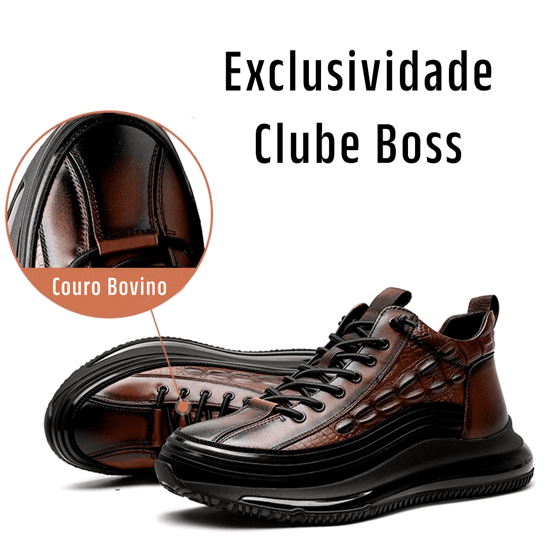 Sapato de Couro Bovino Natural - Clube Boss