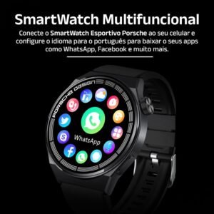 SmartWatch Esportivo Porsche com Multifunções - Clube Boss