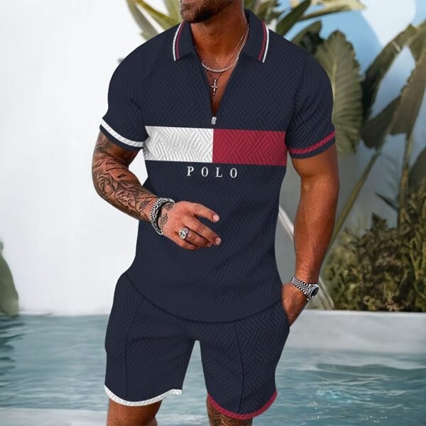 Conjunto Polo Estampado Ocevado Flow - Clube Boss