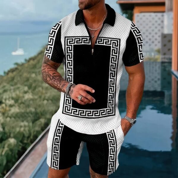 Conjunto Polo Estampado Tropiluxe Wave - Clube Boss